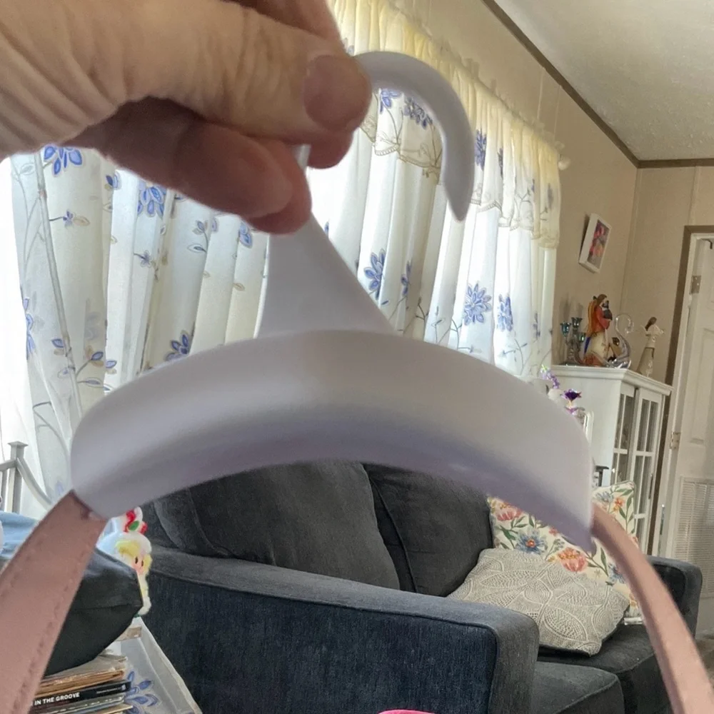 Sleek White Handbag Hangers. Set of Five